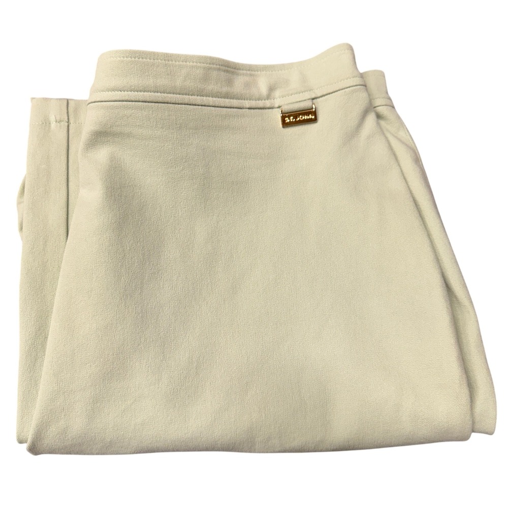 St John Sport Pants Womens 16 (37x31 ACTUAL) Straight Leg Pale Green Trousers